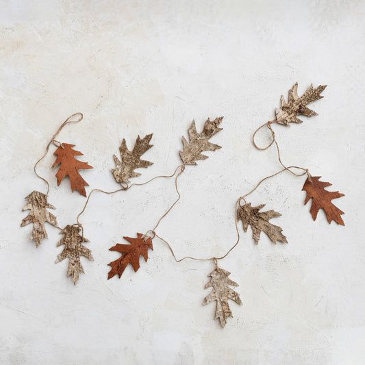 Birch Bark Leaf Garland