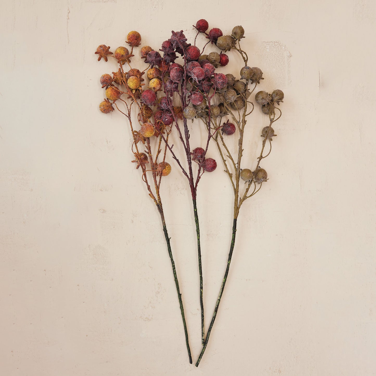 37.5" Rose Hip Stems- Three Colors
