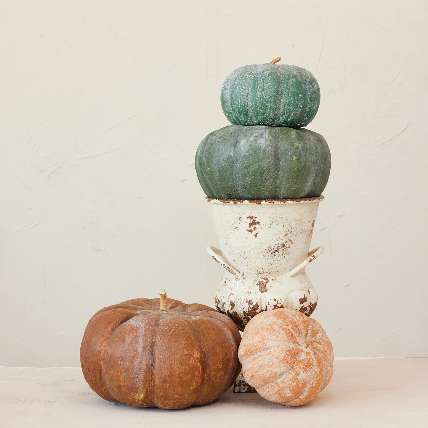 8.5" Paper Mache Pumpkin