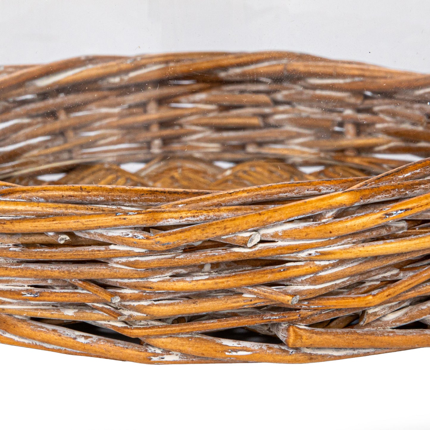 Woven Willow Base Glass Cloche