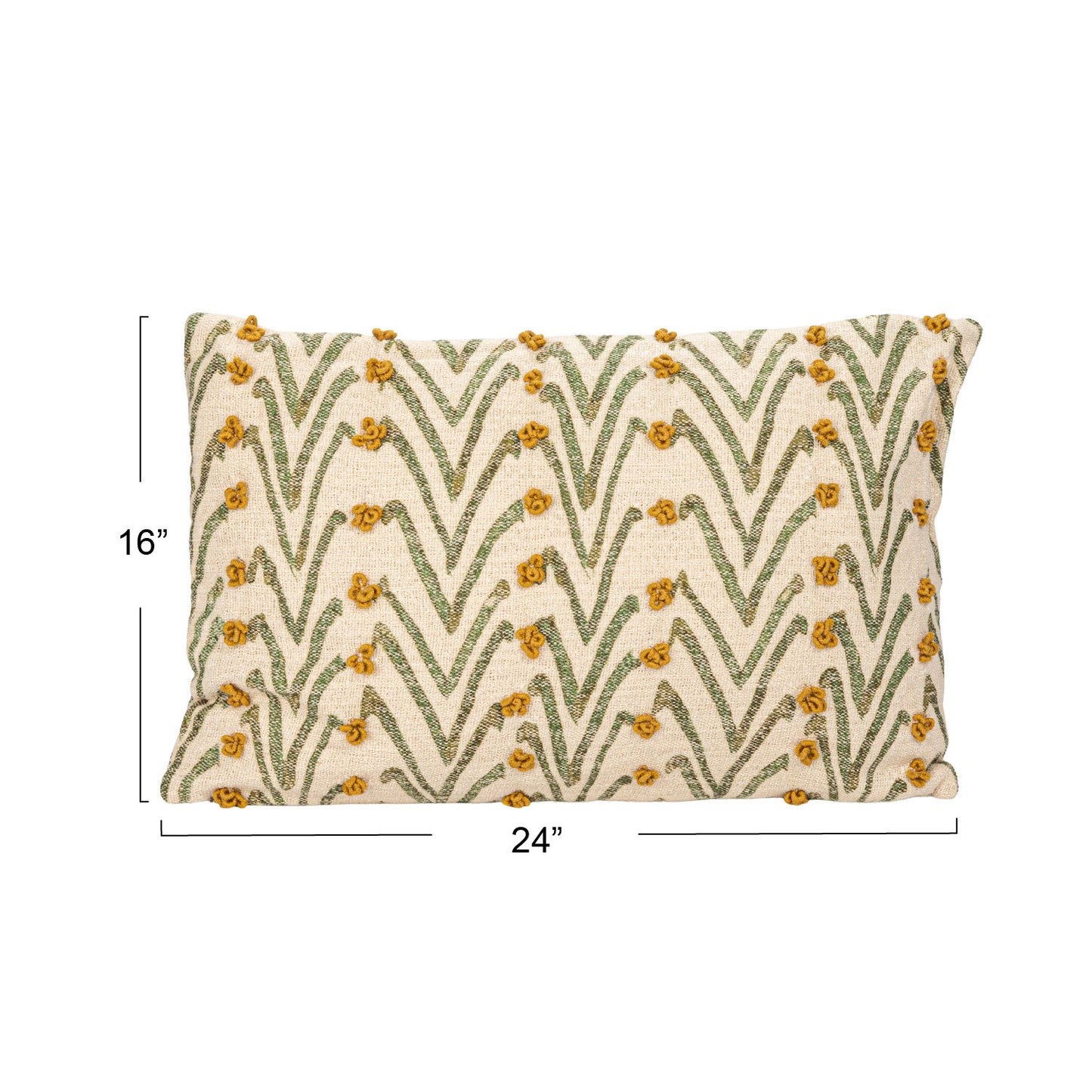 24" French Knots Pillow
