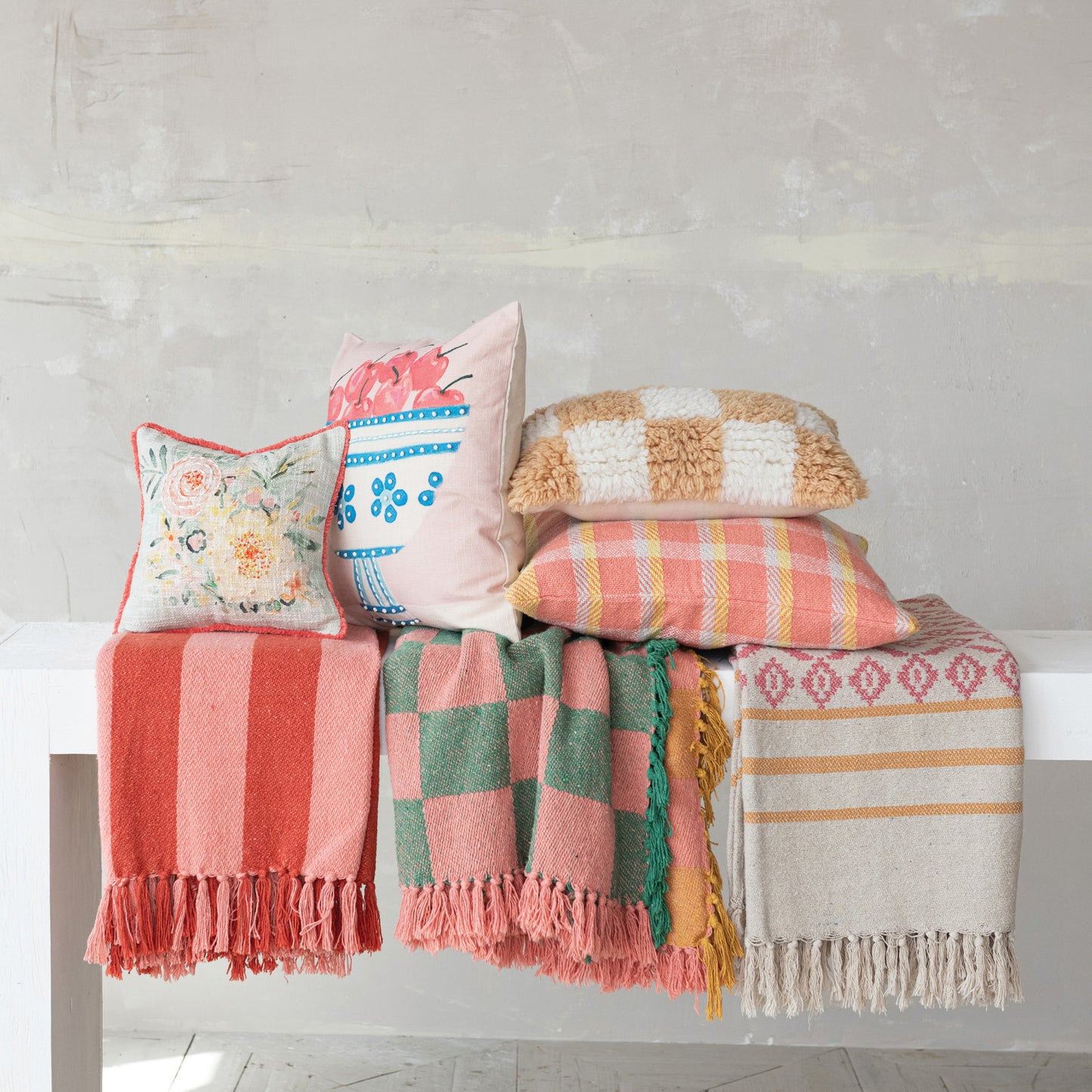 Ciao Bella Recycled Cotton Blend Throw