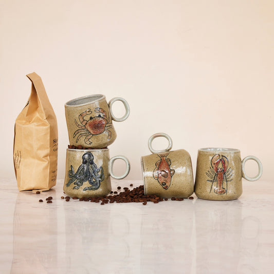 Shoreline Stoneware Mugs