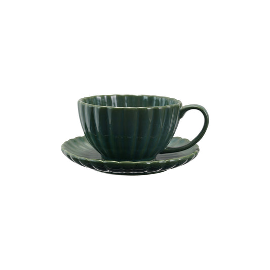 Heritage Mug & Saucer - Five Colors