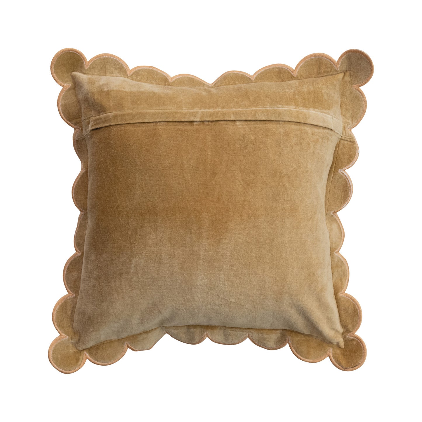 Velvet Scalloped Edge Pillow
