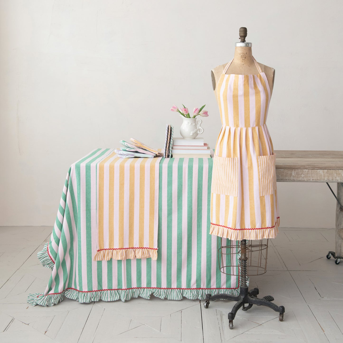 72" Retro Striped Table Runner
