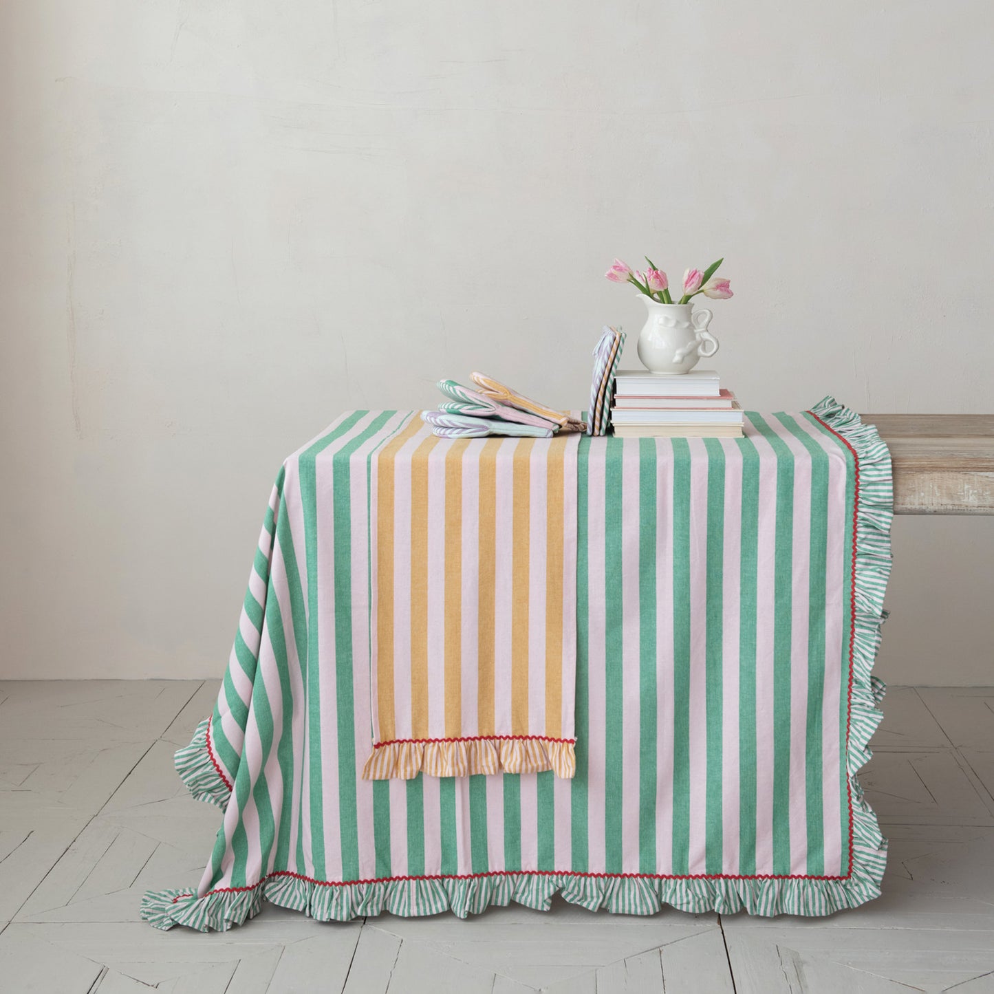 72" Retro Striped Table Runner