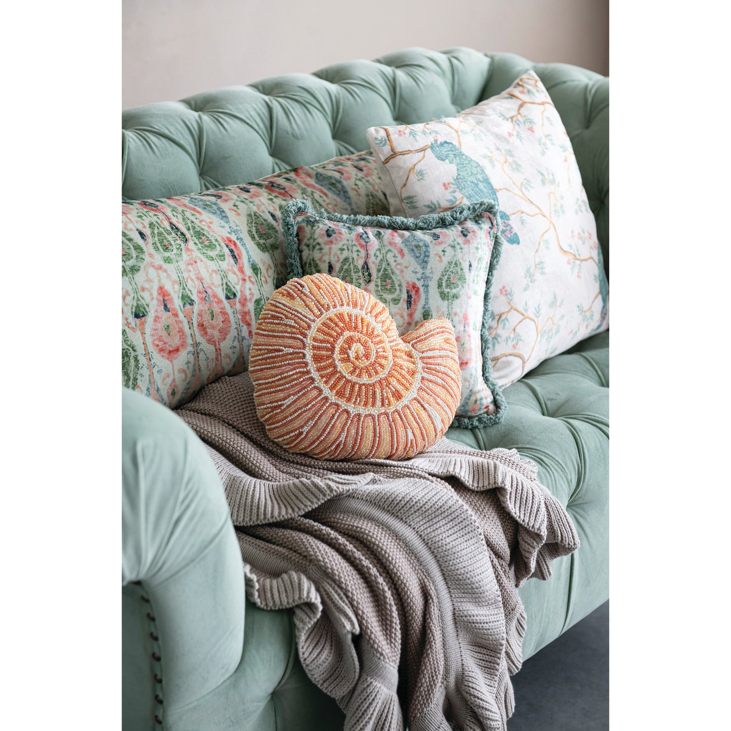 18" Birds & Branches Pillow