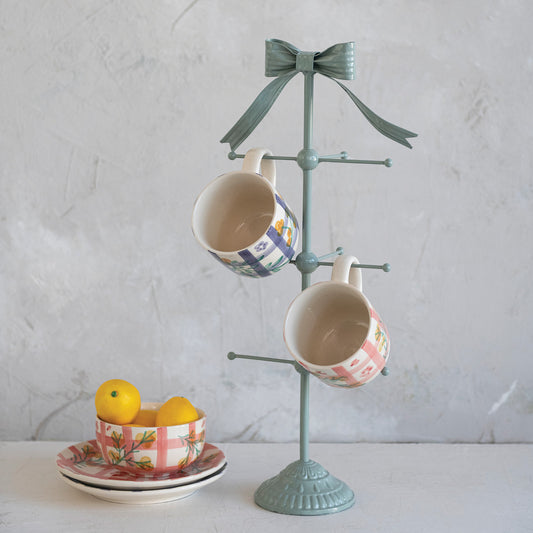 Metal Bow Mug Rack