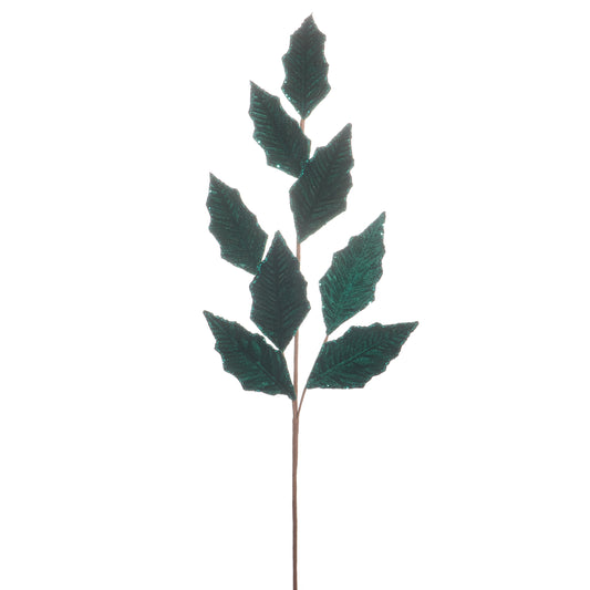 30" Velvet Leaf Spray- Two Colors