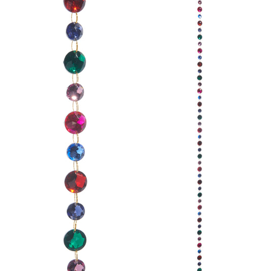 5' Jewel Tone Gem Garland