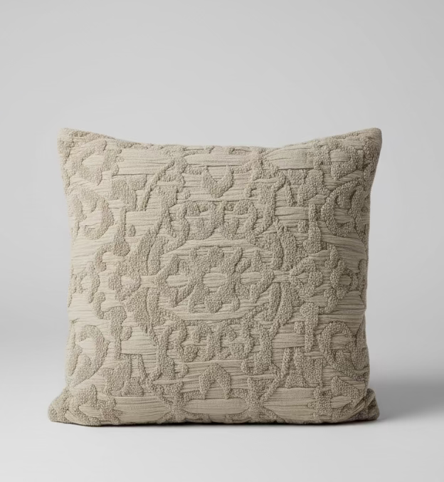 18" Jacquard Tufted Pillow