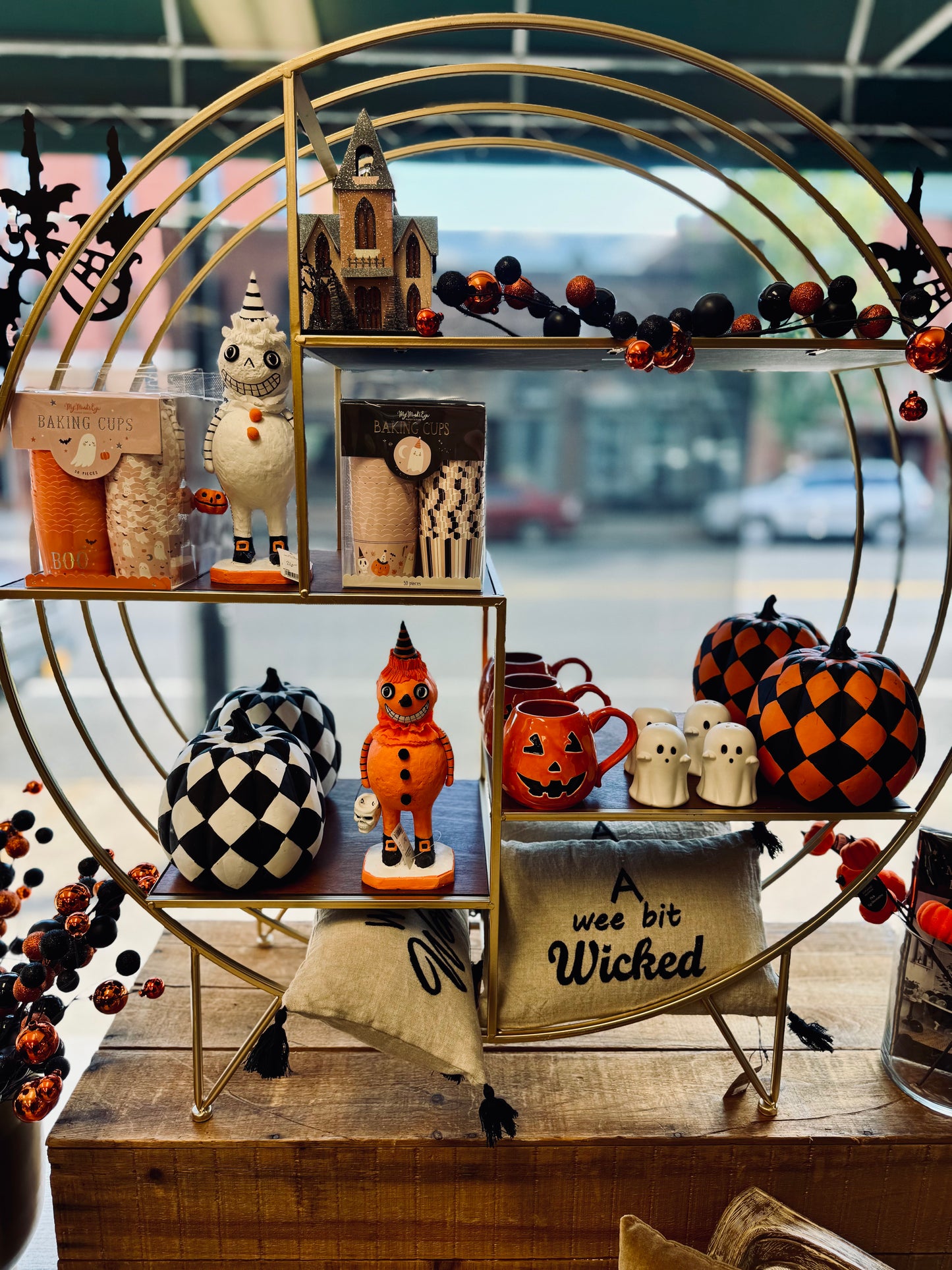 Harlequin Check Pumpkins - Two Colors