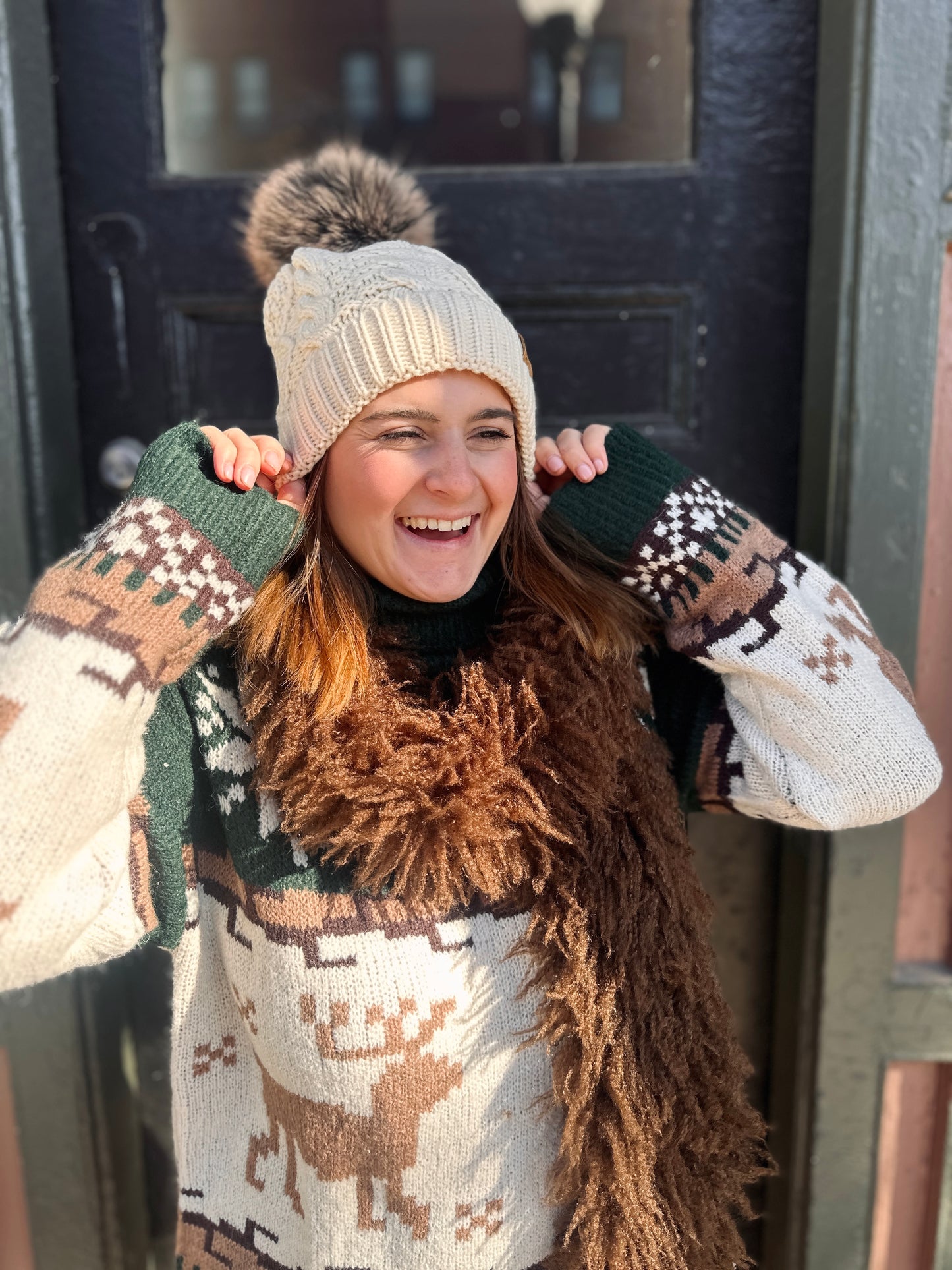 Midnight Embrace Fur Scarf - Two Colors