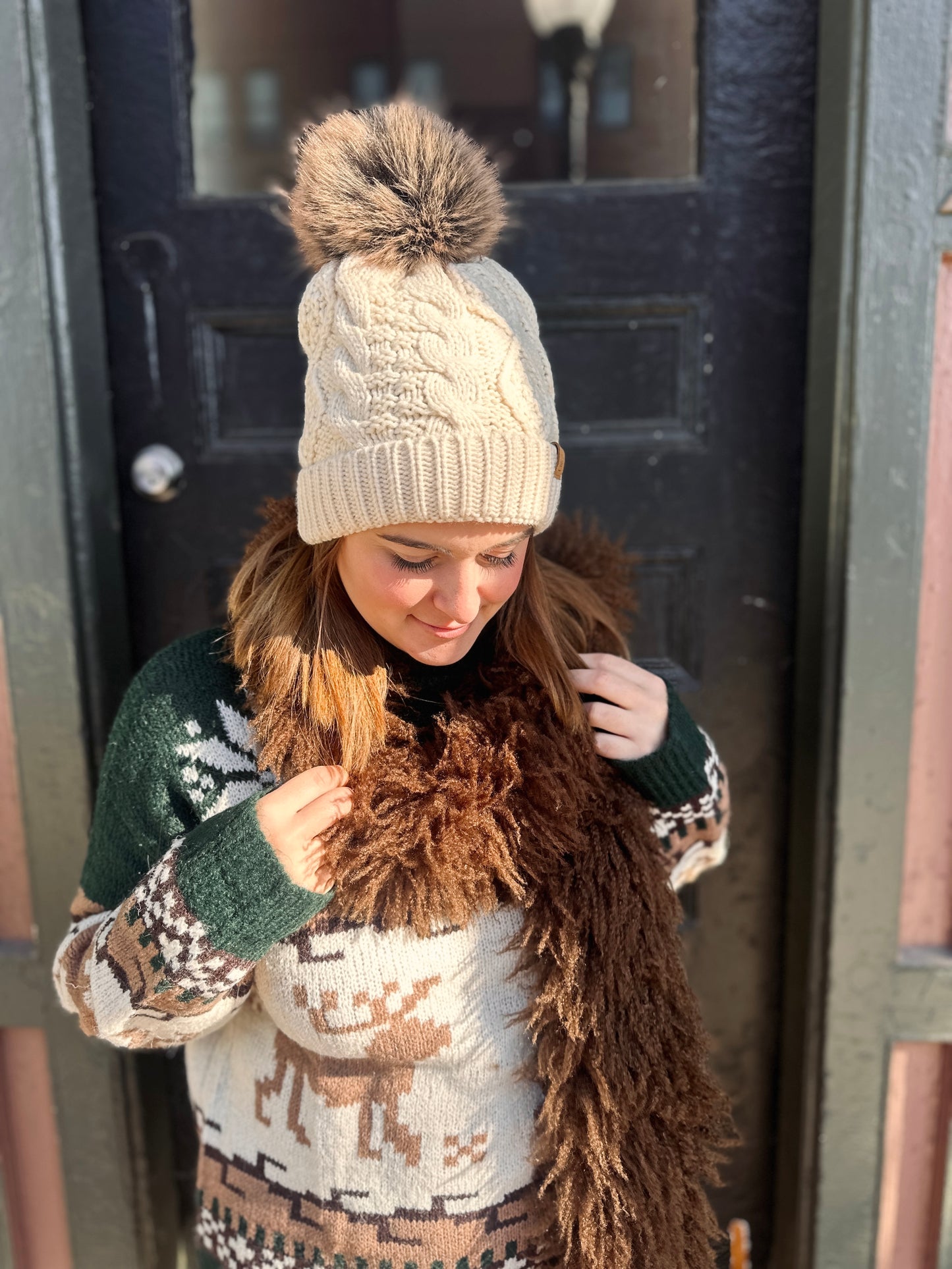 Midnight Embrace Fur Scarf - Two Colors