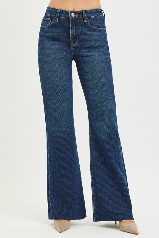 Blair Ribbed Flare Denim