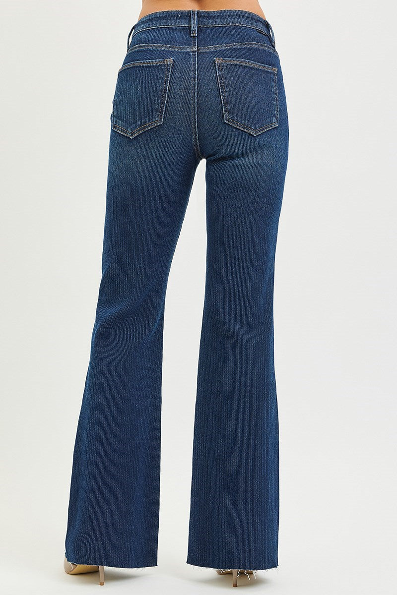 Blair Ribbed Flare Denim