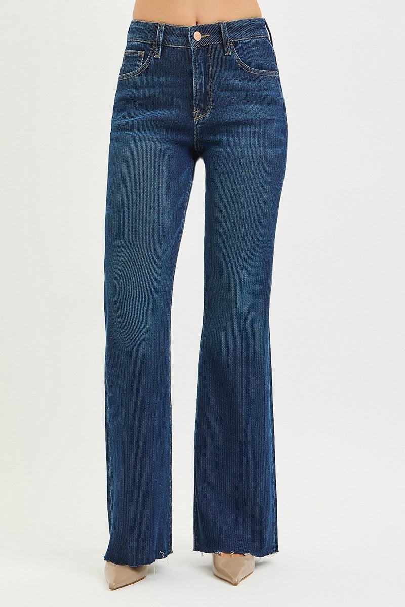 Blair Ribbed Flare Denim