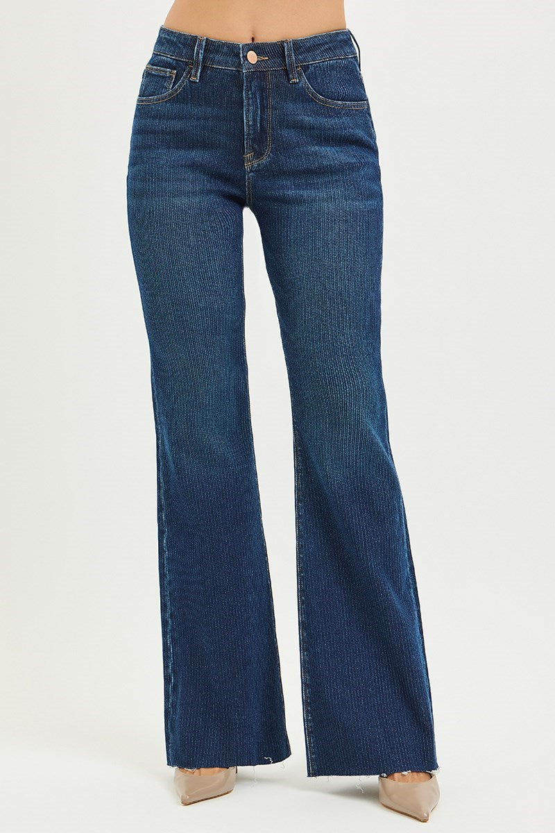 Blair Ribbed Flare Denim
