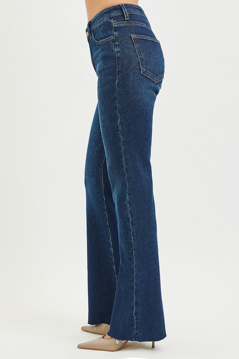 Blair Ribbed Flare Denim