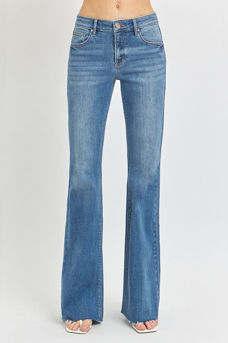 Blake Mid Rise Flare Jeans