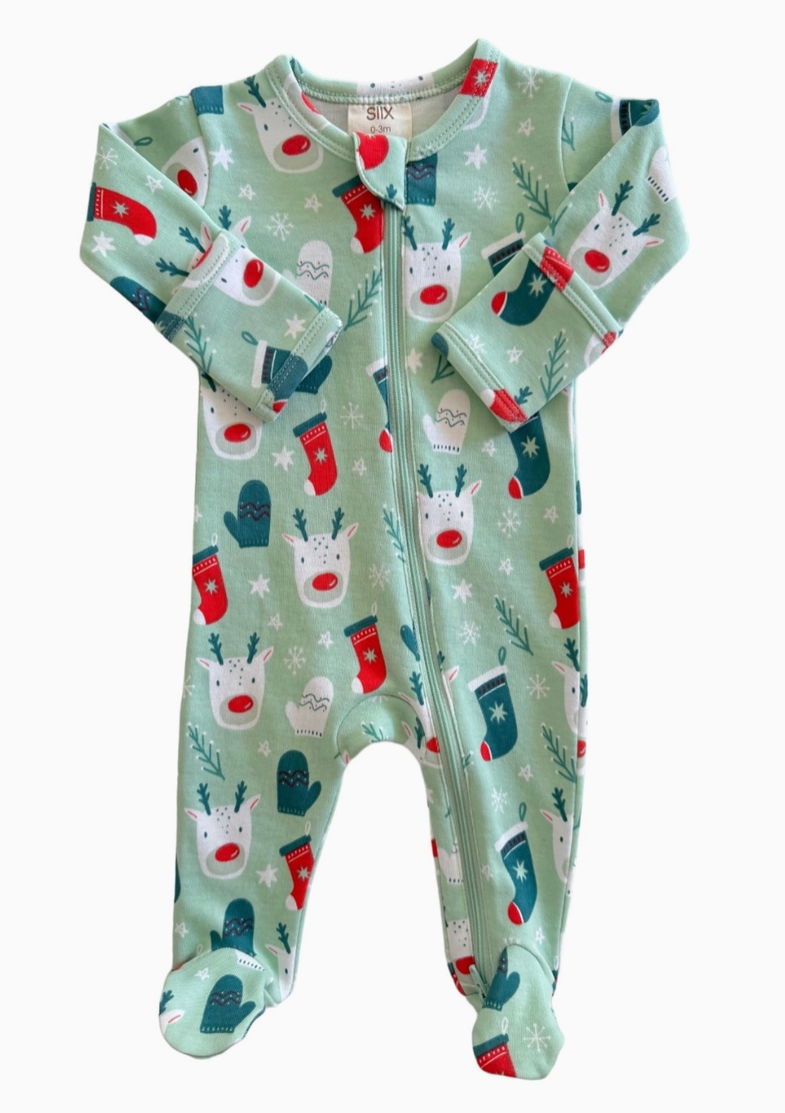 Organic Reindeer Footie