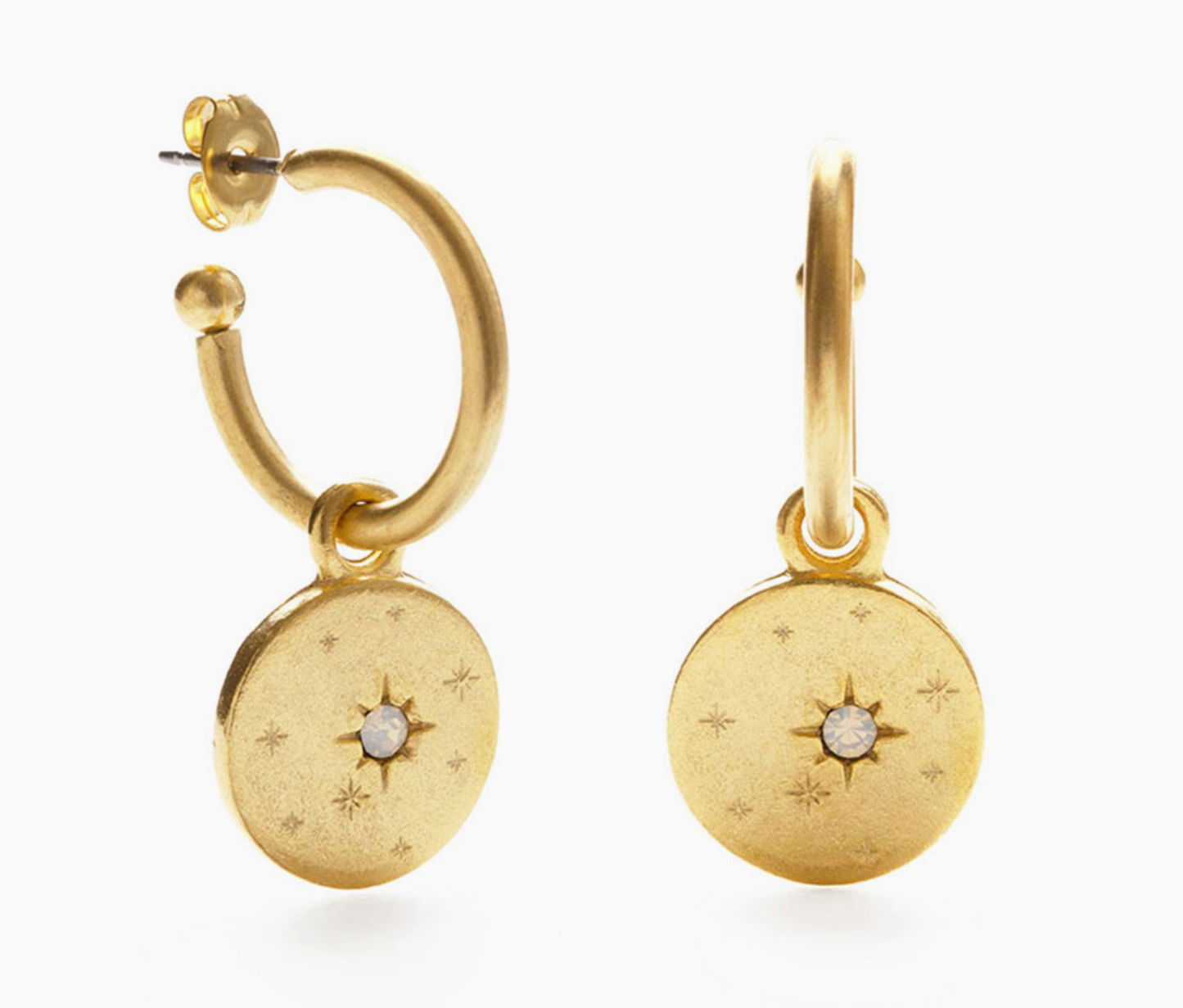 Estrella Opal Hoops