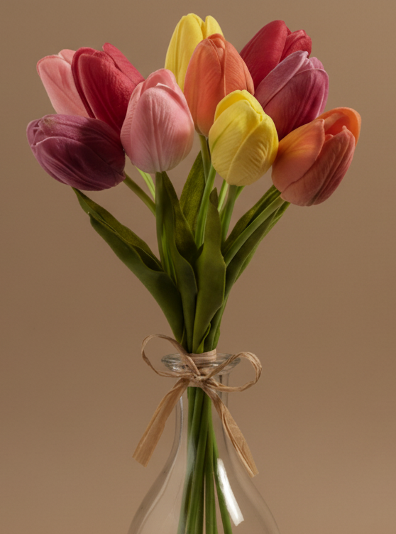 14.5" Real Touch Mixed Tulip Bundle