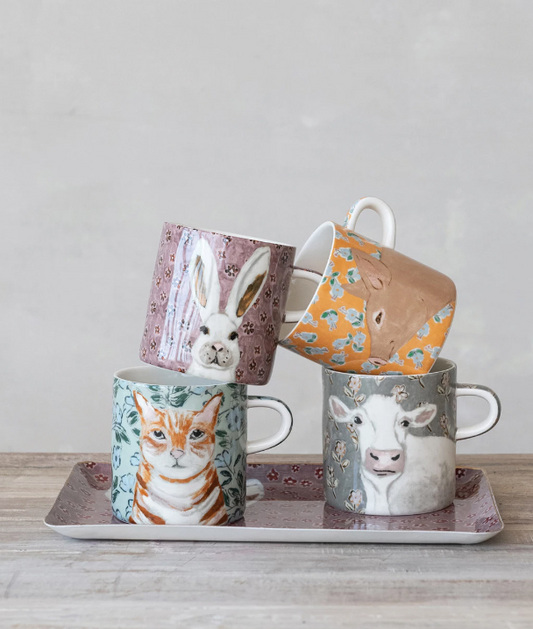Rustic Country Animals Mugs