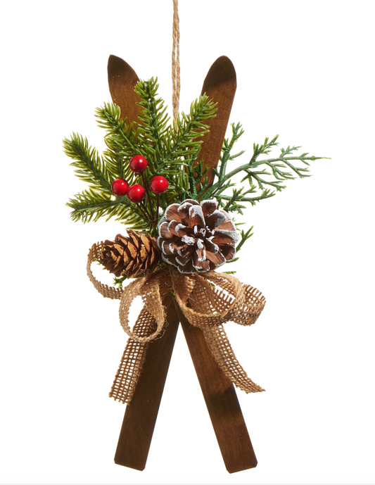 7.75" Ski Ornament