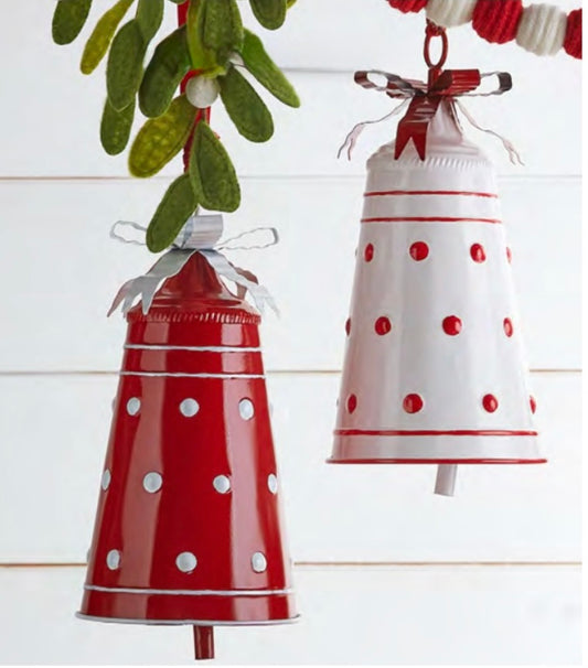 11.25" Merry Metal Bells - Two Colors