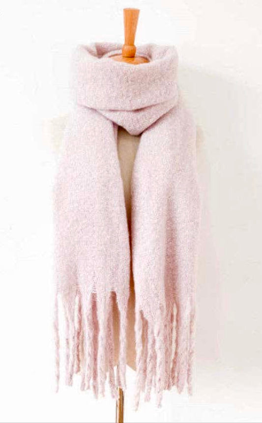 Aurora Brushed Tassel Scarf - Two Colors