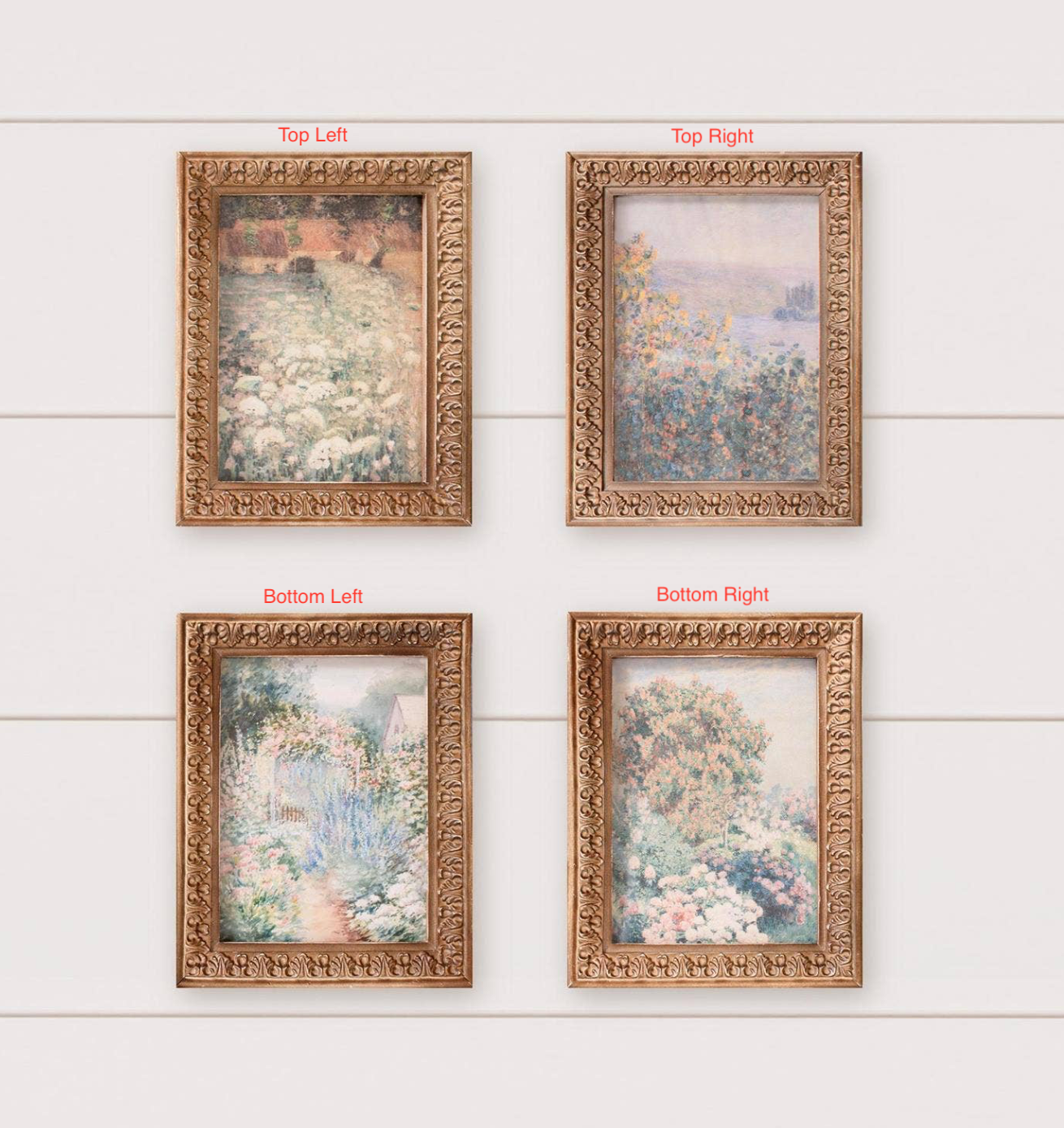 Framed Cottage Garden Landscapes