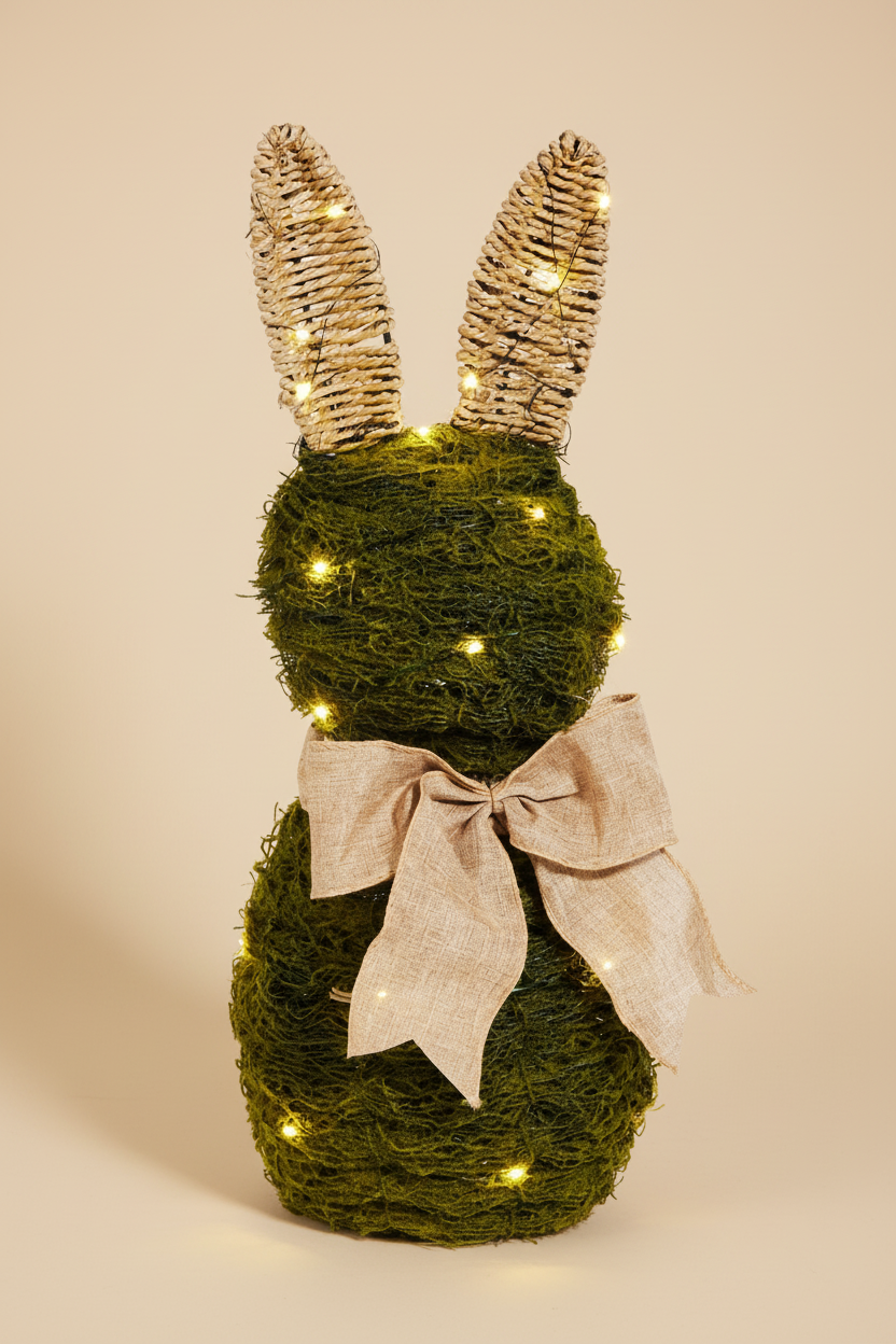 Moss & Rattan Light Bunnies - Two Sizes