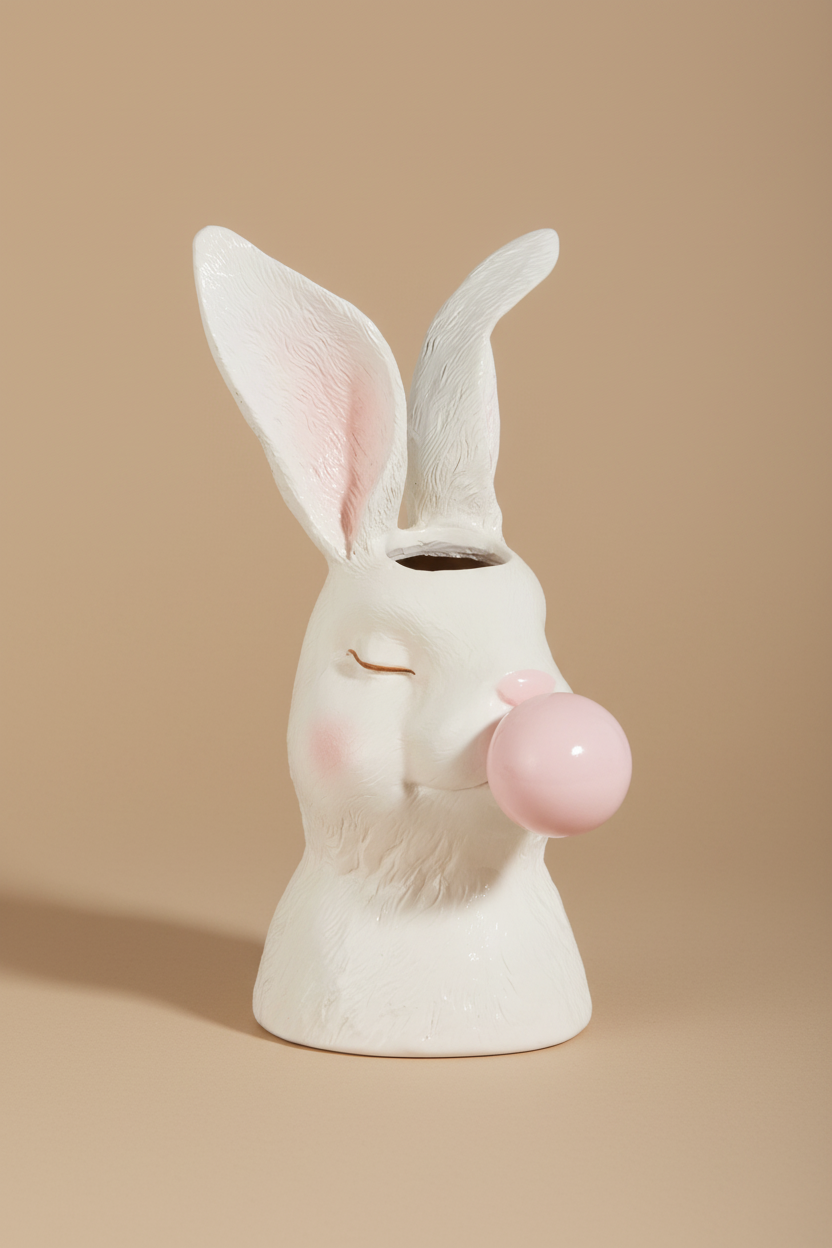 12" Bunny Bubble Vase
