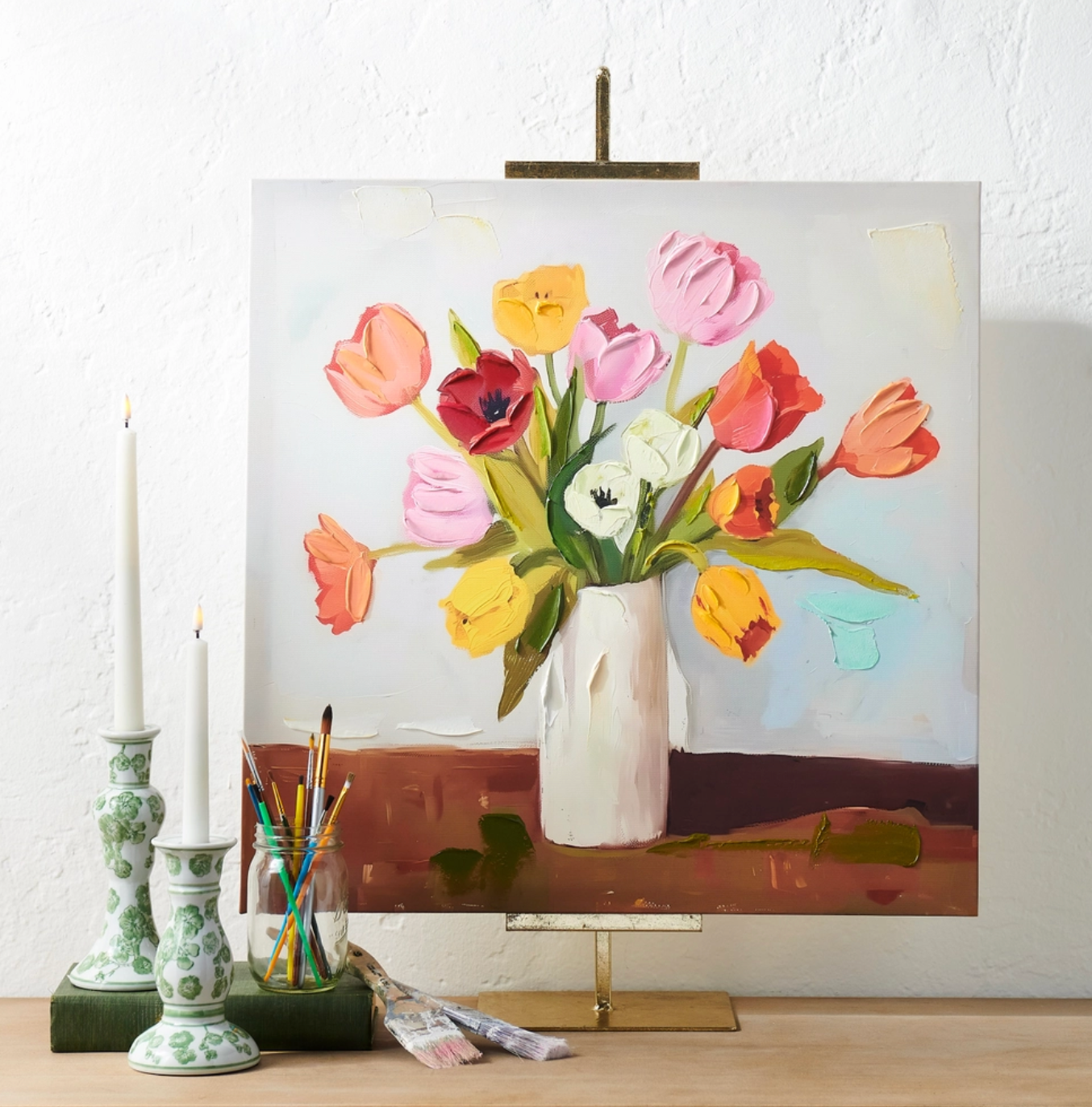 24" Tulips Wall Art
