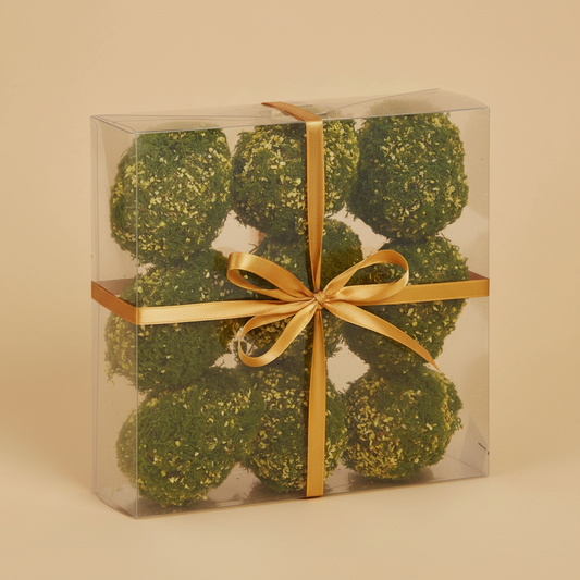 2.25" Yellow Moss Eggs Box