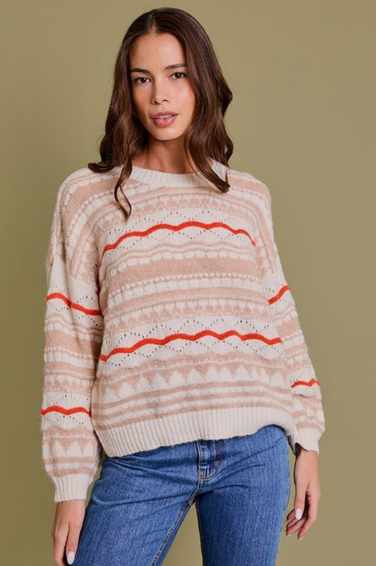 Quinn Pointelle Sweater