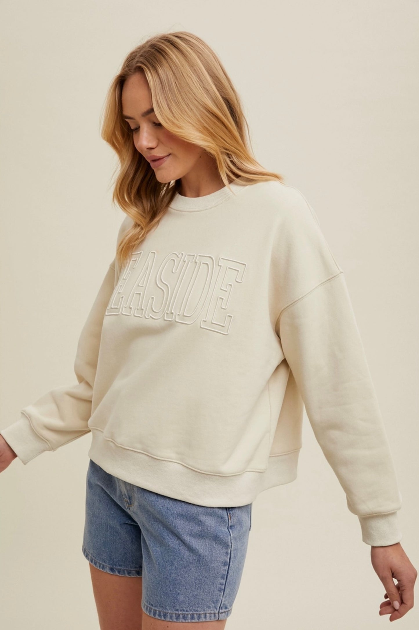 Seaside Embroidered Sweatshirt