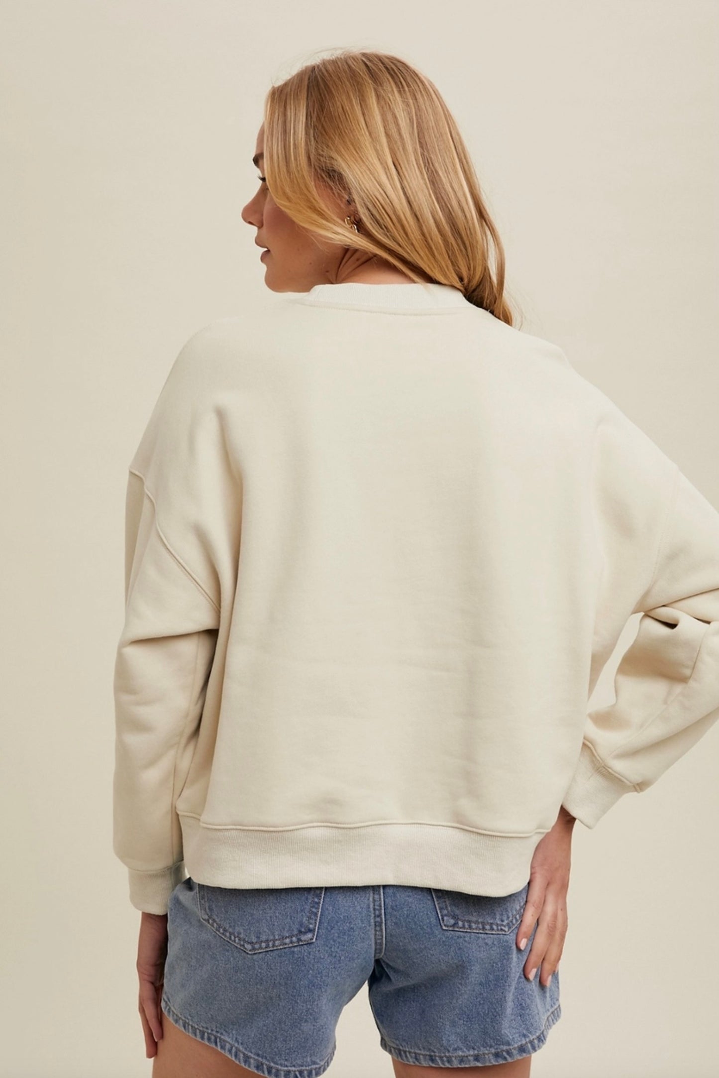 Seaside Embroidered Sweatshirt