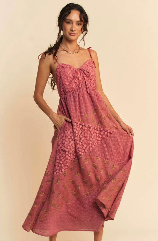 Willow Patchwork Slip Dress