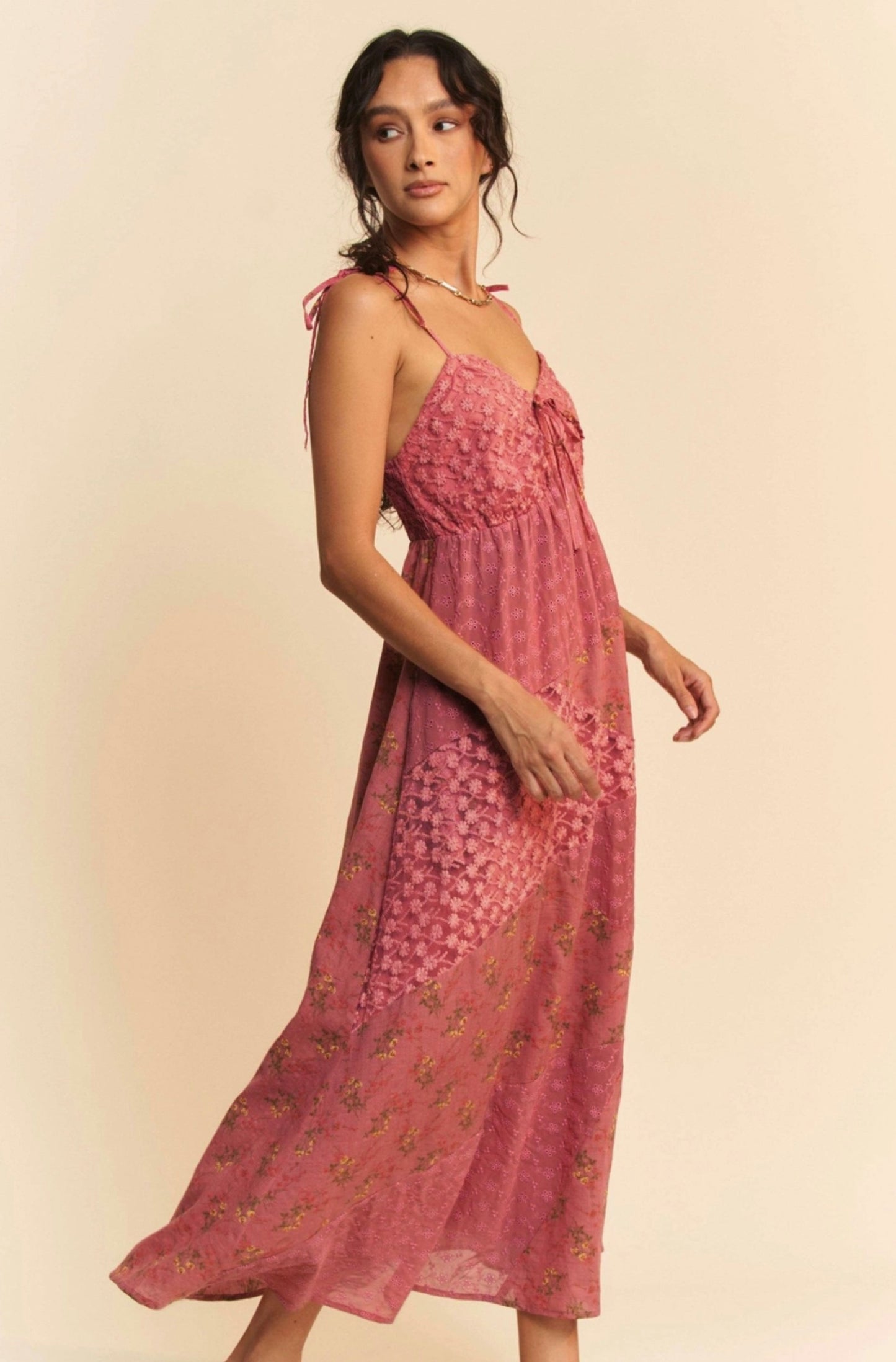 Willow Patchwork Slip Dress