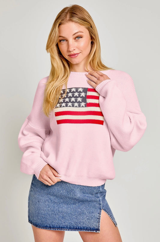 Stars & Stripes Crew Sweater
