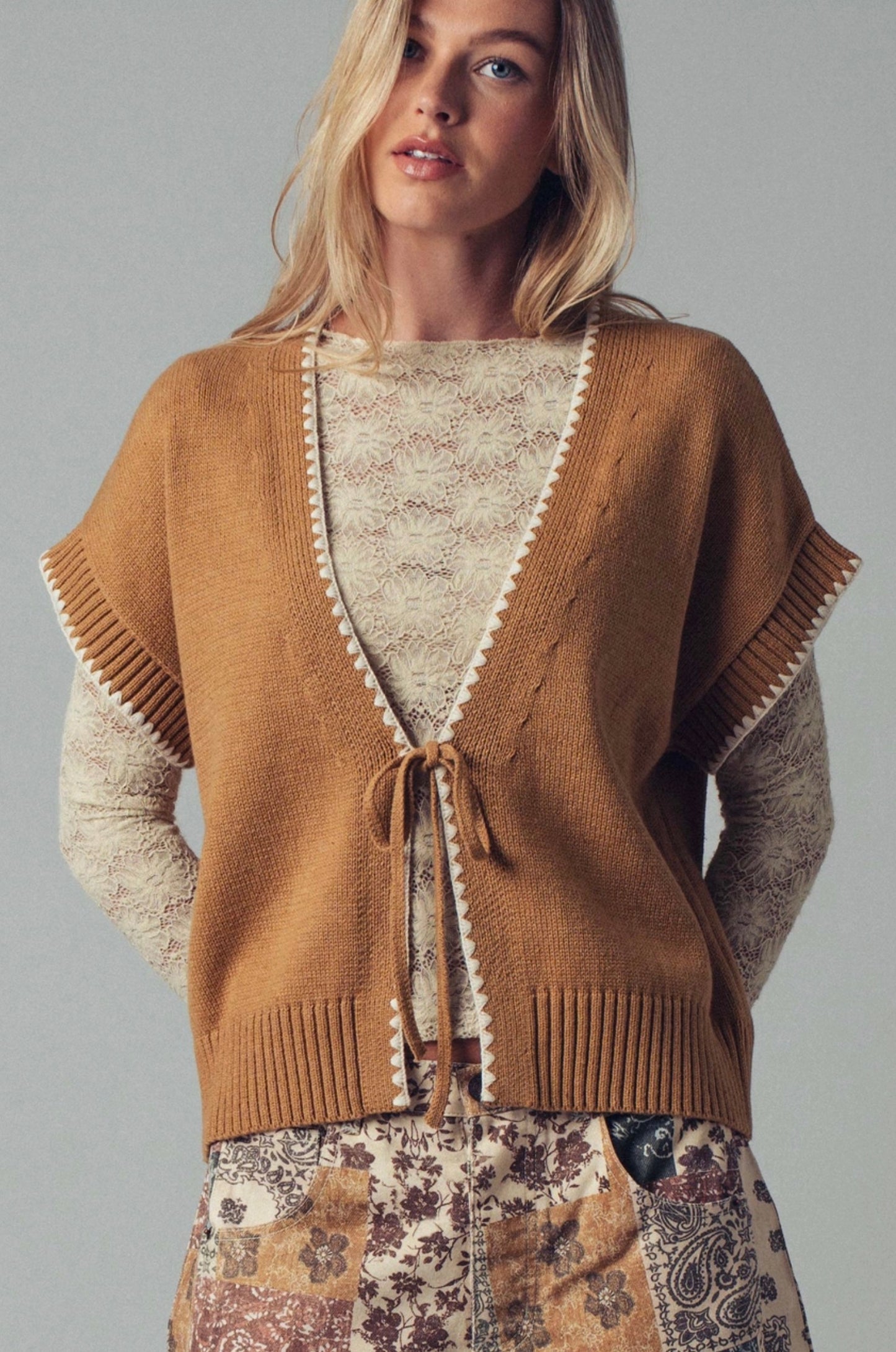 Maureen Tie Front Vest