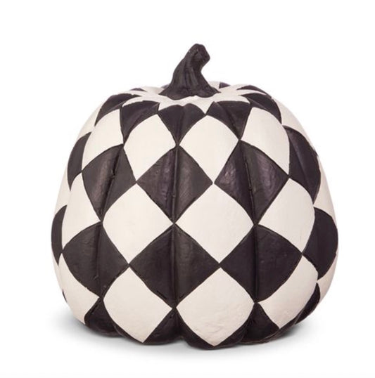 Harlequin Check Pumpkins - Two Colors