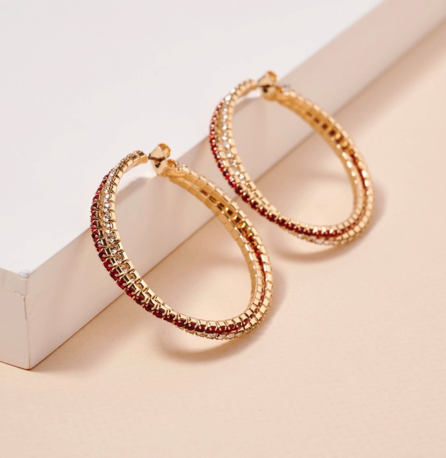 Gina Twisted Hoop Earrings - Two Colors