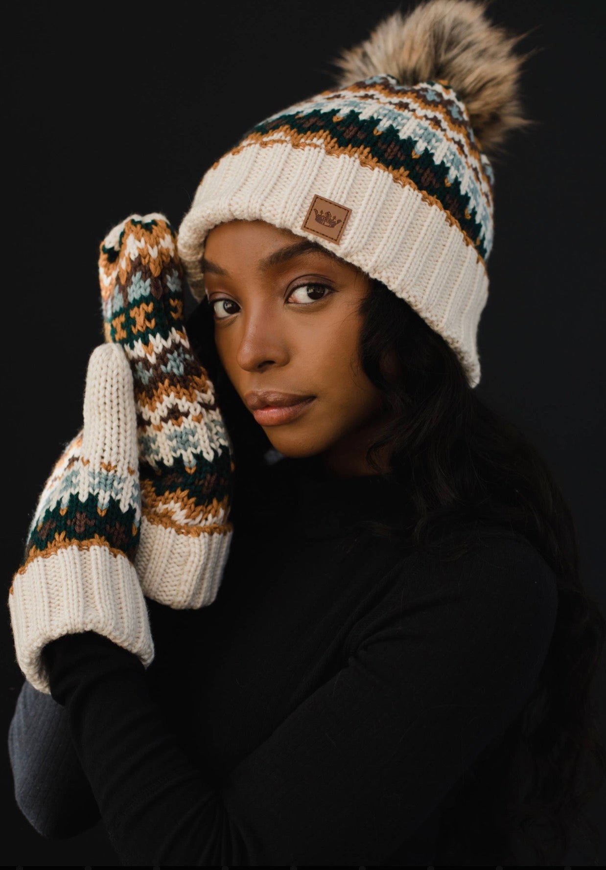 Nordic Nights Pom Hat