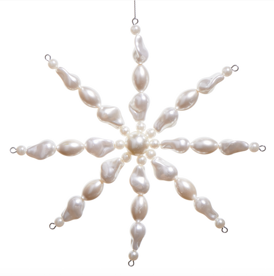 Freshwater Pearl Snowflake Ornament