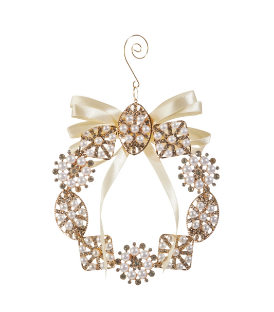 6" Pearl Brooch Ornament