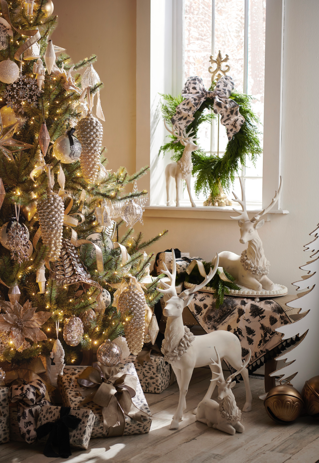 4" Through The Woods Ball Ornament